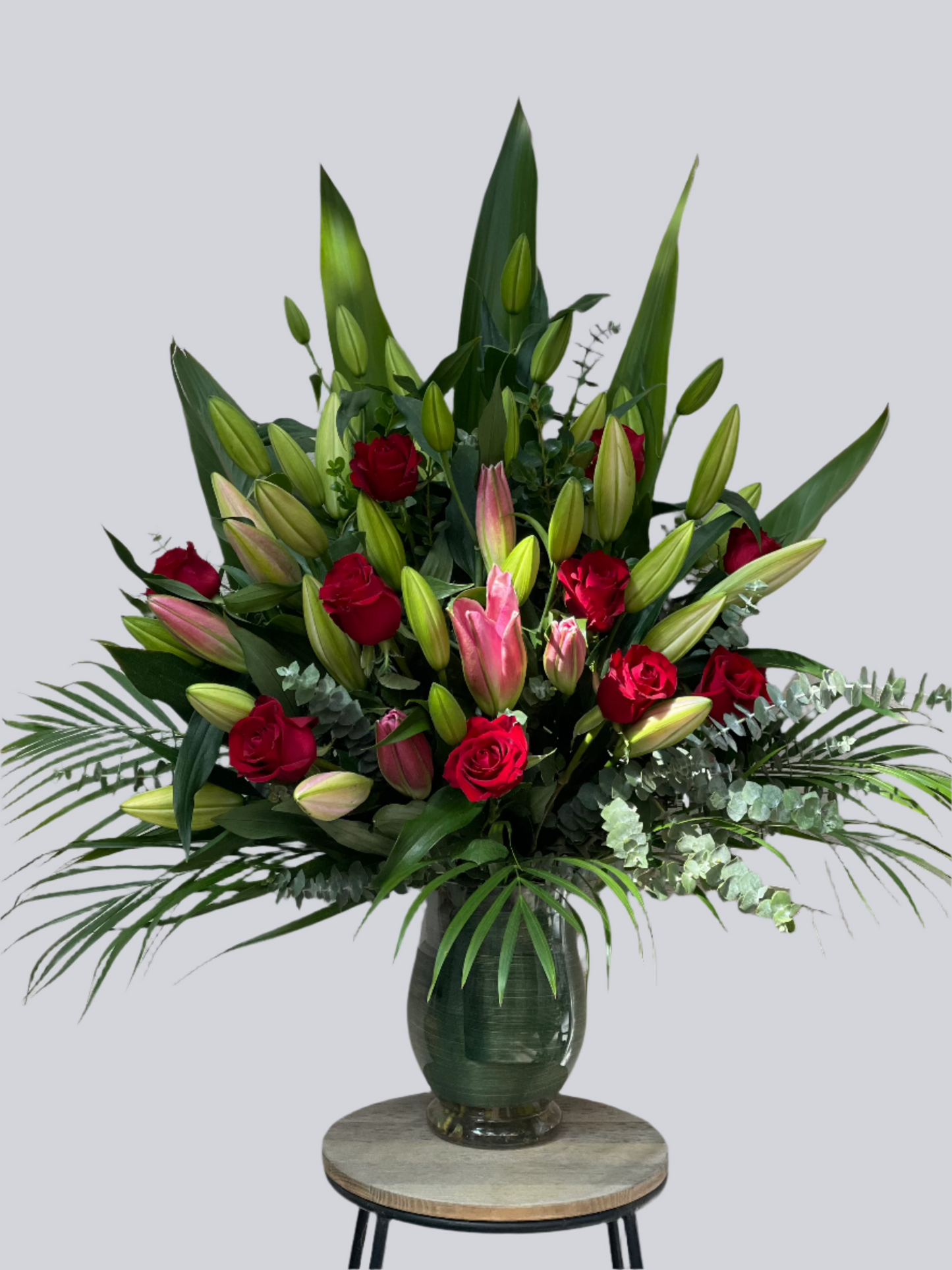 Grand Oriental Lilies & Roses