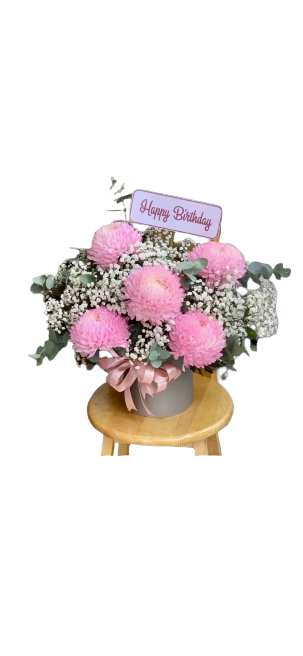 Pink Disbud Chrysanthemum