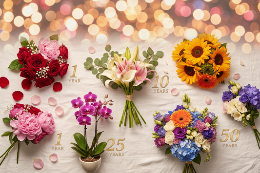 Anniversary Flowers by Year: What Each Milestone Represents